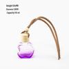 Car Hanging Perfume Glass Bottle - Air Freshener Ornament & Refillable Fragrance Pendant