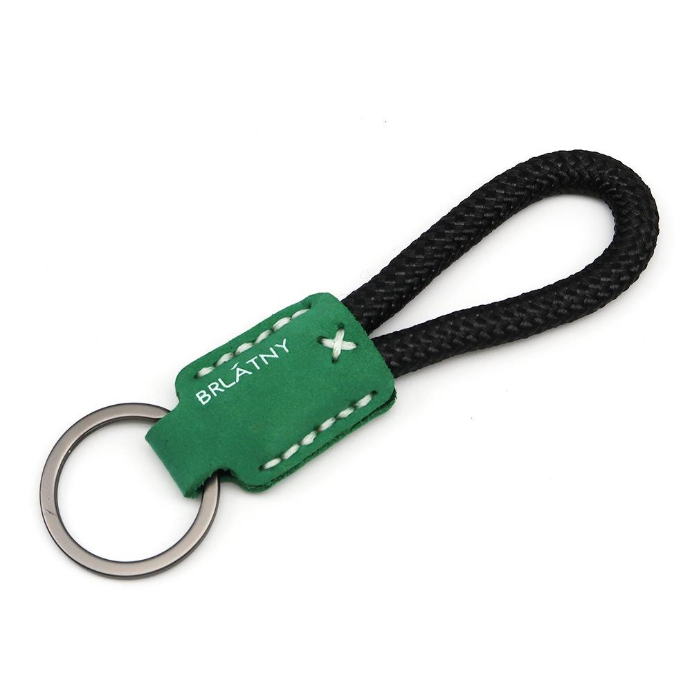 Handmade Genuine Leather Key Chain Pendant - Frosted Leather, Multifunctional Lanyard, Creative Design Key Ring
