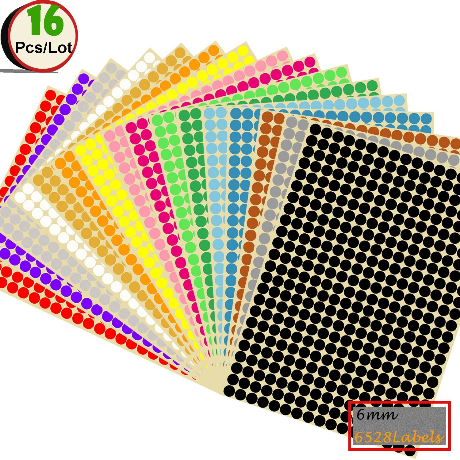 Round Stickers In 10 Assorted Colors Colored Sticker Dots Coding - Foto 7