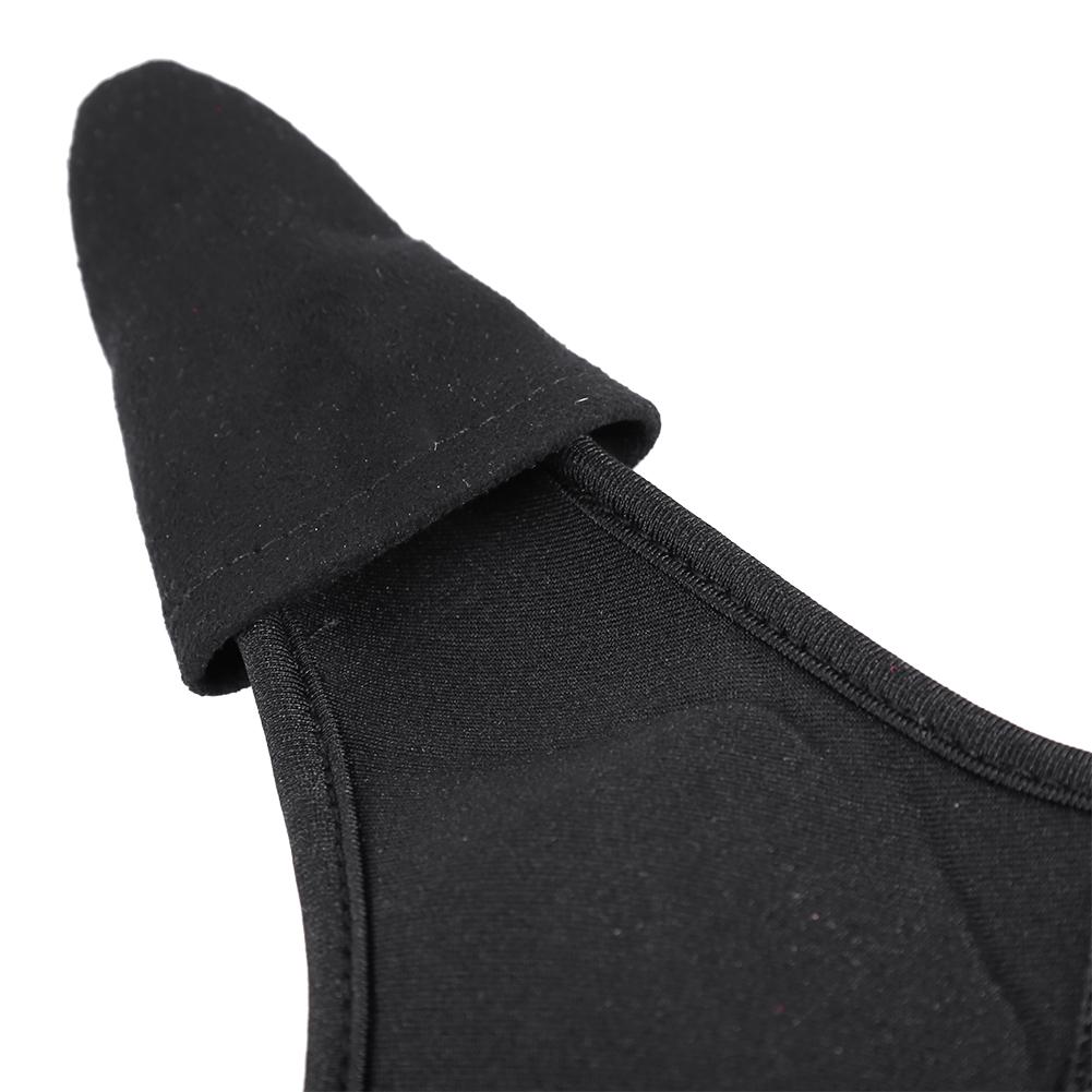Black Comfortable Single Index Finger Protector Unisex Elastic Band Glove For Outdoor Fishing