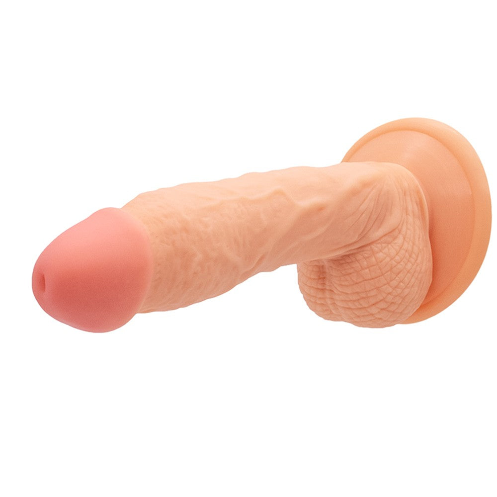 Gode Ventouse Réaliste Avec Testicules Coloris Chair Yoj 125