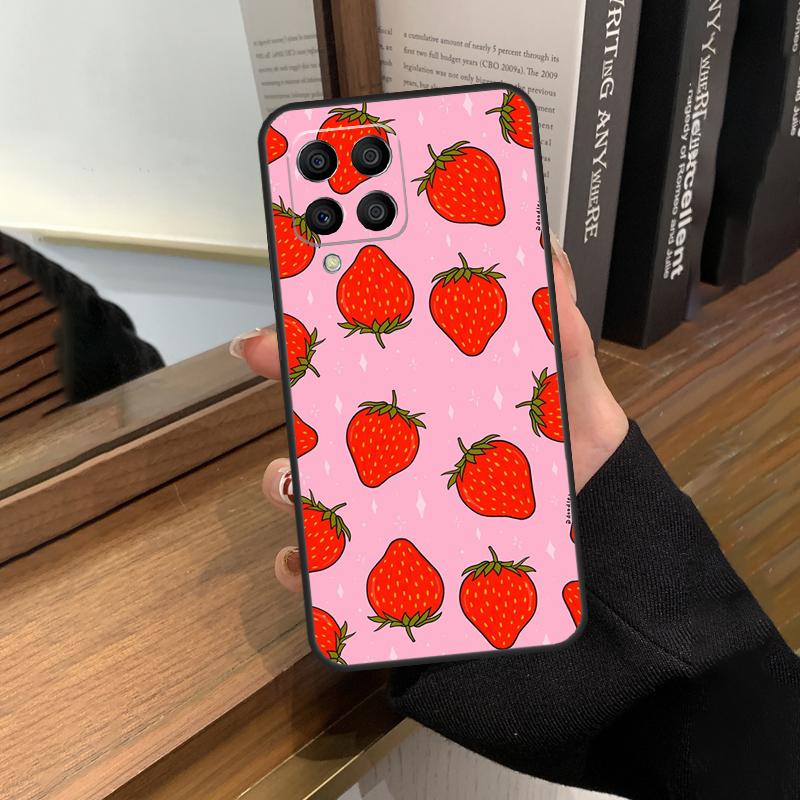 Strawberry Case For Samsung Galaxy M56 M06 M16 M36 M52 M32 M12 M54 M34 M14 M35 M55 M15 M11 M31 M13 M53
