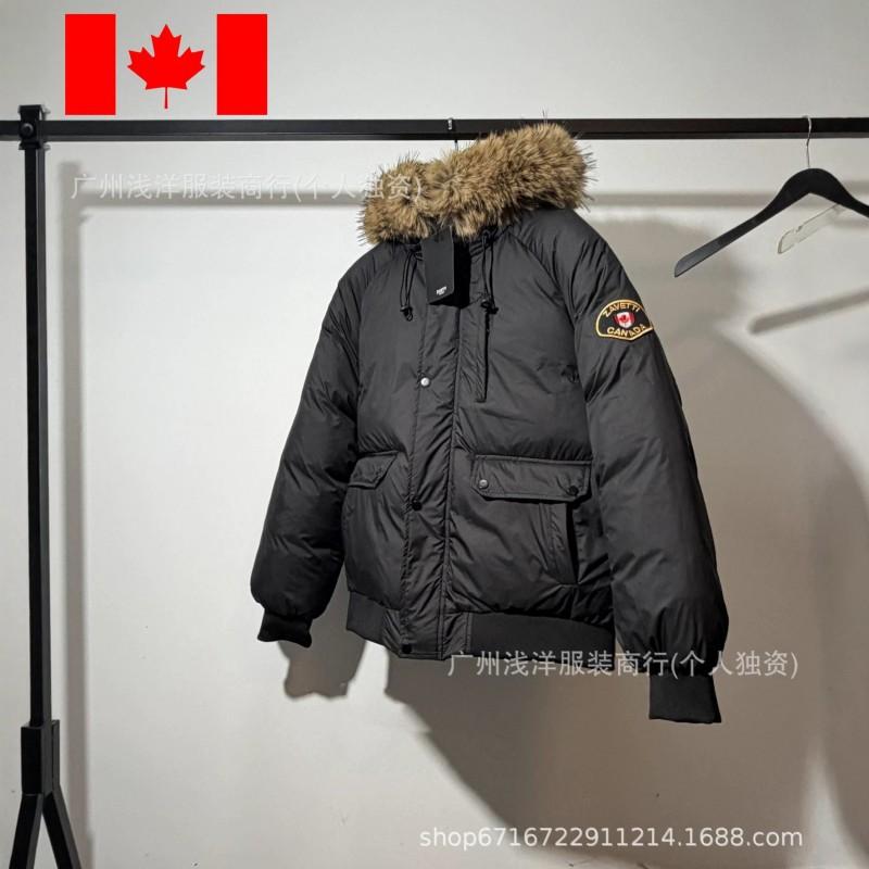 ZAVETTI CANADA Mens Thick Parka Puffer Jacket Faux Fur Hood Winter Warm Casual