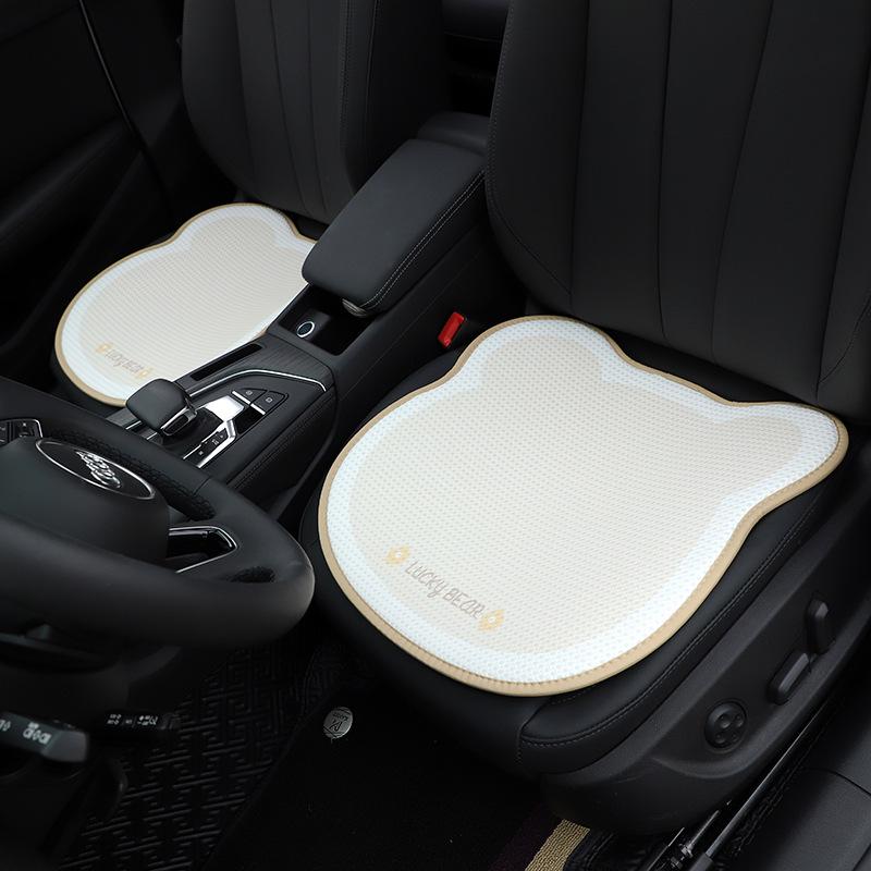 Tulip Little Bear Universal Car Seat Cushion - Cartoon, Cute, Non-Slip & Comfortable for All Seasons.
