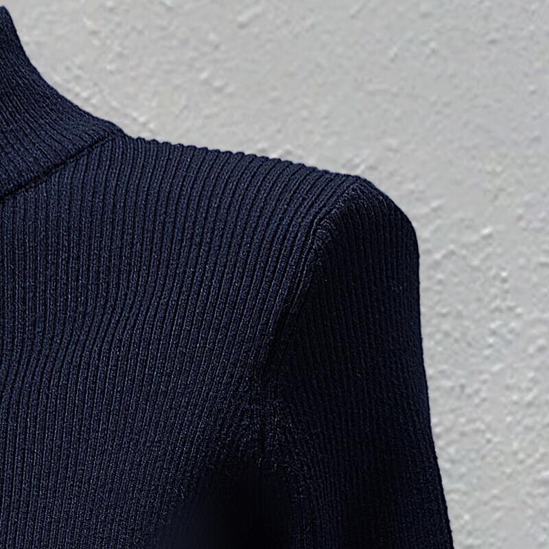 Sibaishai Women's Slim Half-Turtleneck Knit Top