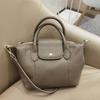 Leather Bag Classic Portable Cross-slung Dumplings Baotou Layer Cowhide Fashion Tote Women