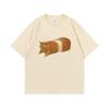 Quirky Cat Print Short Sleeve Summer Casual Unisex T-shirt
