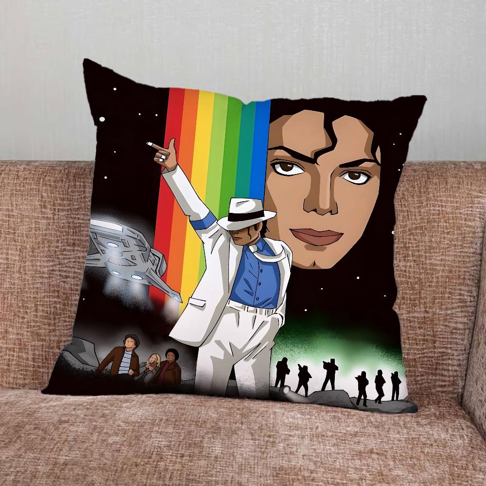 Singer M-Michael Jackson Pillow Case For Home Bedroom Car Office Decoration Living Room Sofa Cushion Cover Suitable