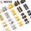 Meetee 20Sets 3# 5# 8# 10# Metal U Shape Zippers Stopper Zipper End Lock for Sewing Bag Clother Zips Repair Kit DIY Accessories