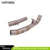 51mm Muffler Tips Mid Exhaust Link Pipe Slip For Kawasaki Ninja Z1000 2010-2024 Exhaust Systems Exhausts Pipes