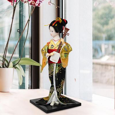 Boneca japonesa de gueixa quimono, estátua de mesa, aniversário, quarto, estatueta colecionável, loja de casa, escritório, decoração de mesa de quarto