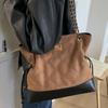 Retro High-value Diamond Chain Bag Women's New Autumn Simple Bucket Bag Large-capacity Shoulder Bag
