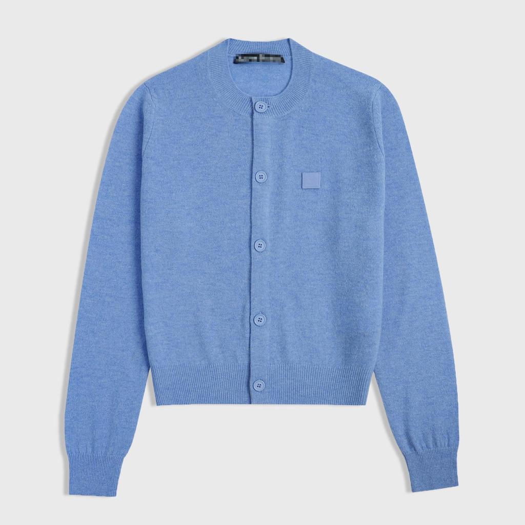 Liu Yifei Promi Wollstrickjacke - Damen Rundhals Strickware mit quadratischer Stickerei