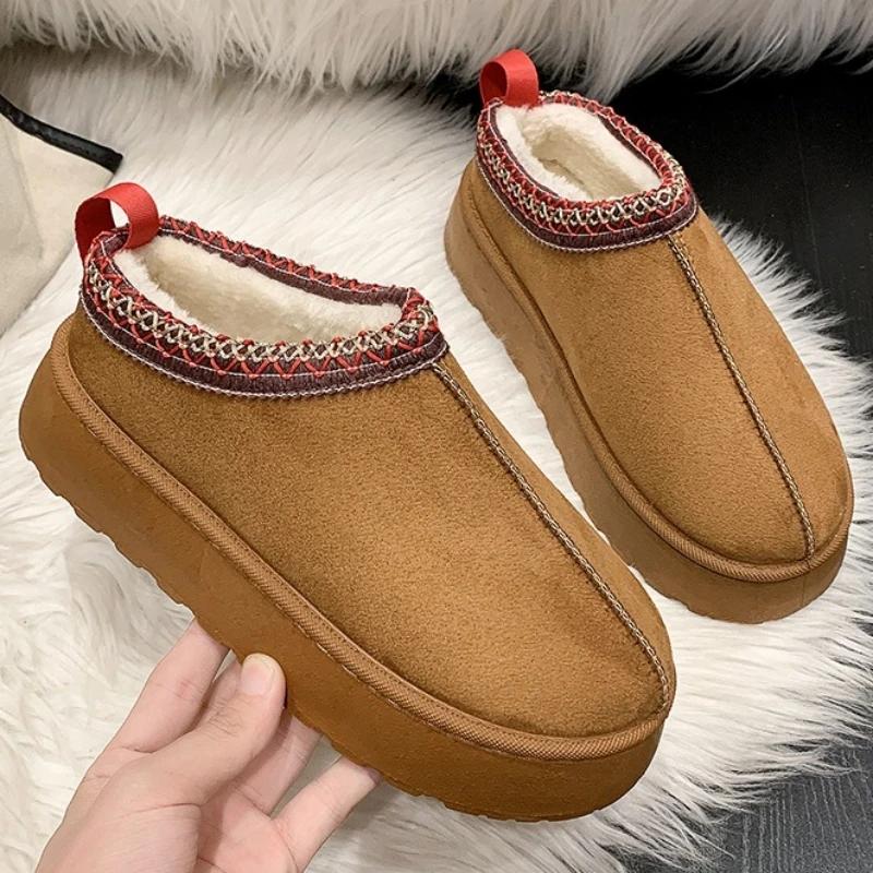 Motedesigner Vinter Plattform Tøfler Ultra Mini Dame Pels Tasman Snøstøvler Tazz Klassisk Varm Luksusmerke Dame Høyhælsko