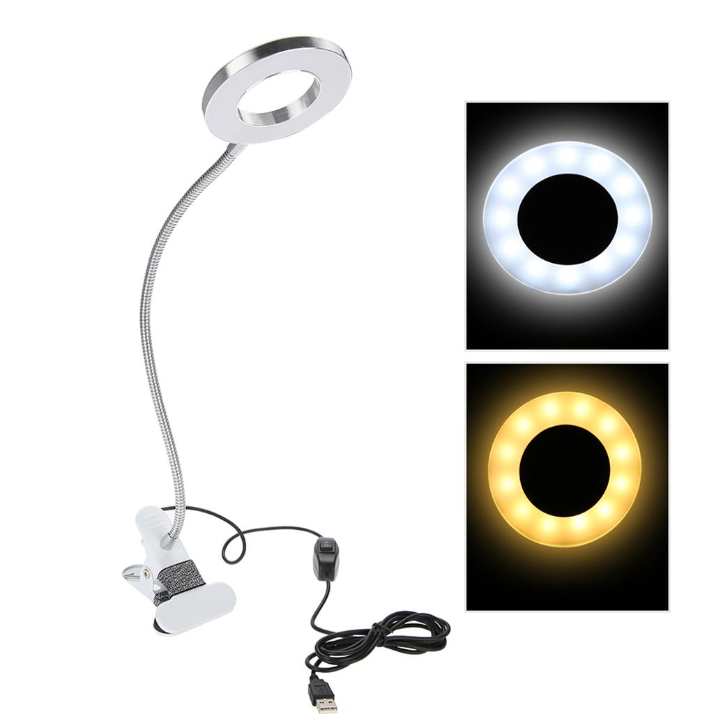 Lampa LED do makijażu tatuażu USB Lampa stołowa kosmetyczna z klipsem do microbladingu brwi eyelinera