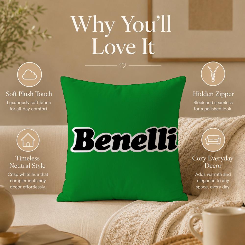 Brand B-BenelliS Cushion Cover Double-Sided Printed Pillow Cover Hypoallergenic Dust-Mite Proof