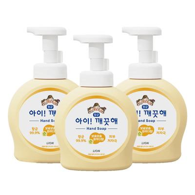 Kids Clean Antibakterielle Schaum-Handseife Purely Soft Puderduft, 490ml, 3 Stück