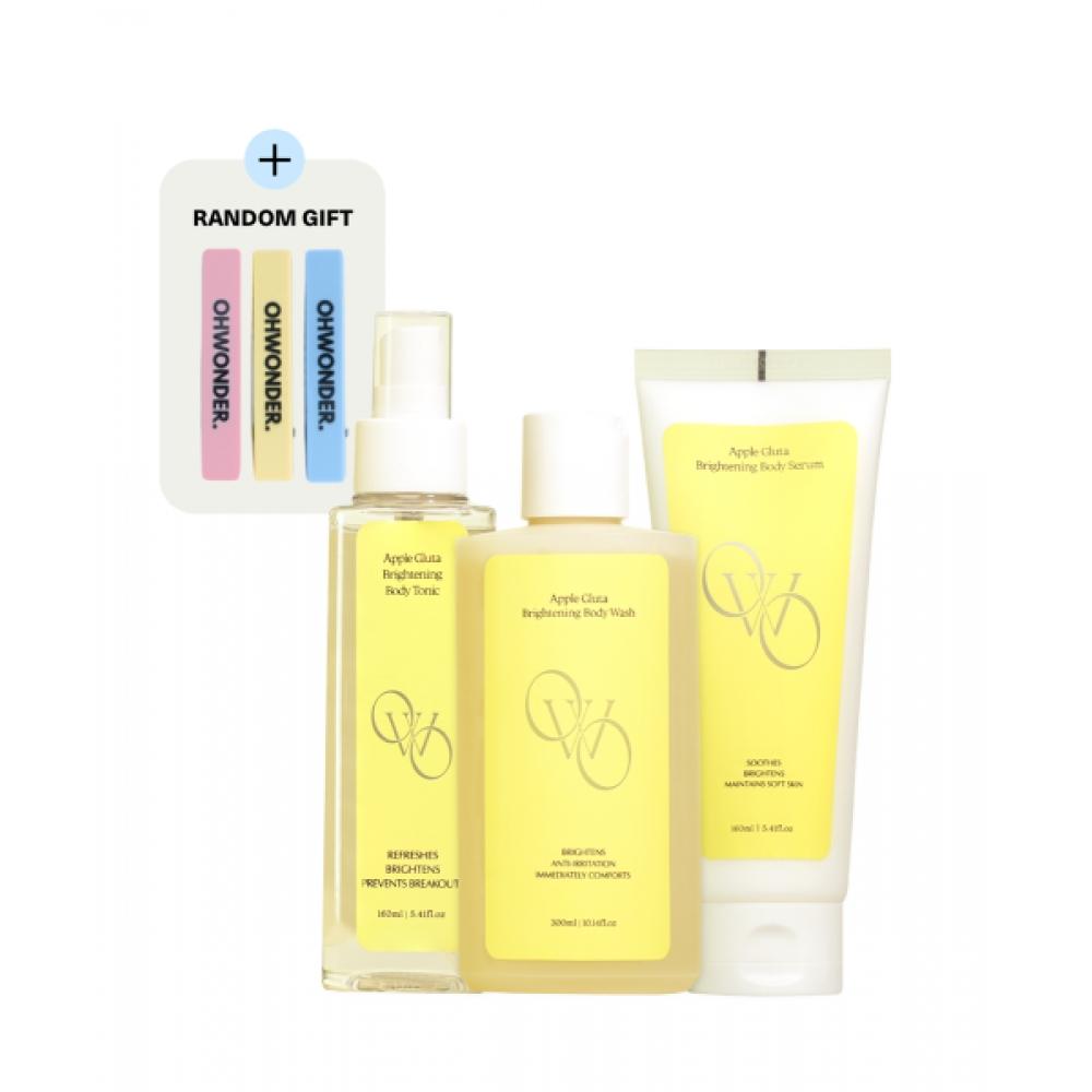 Ohwonder [free Gift] Apple Gluta Brightening Body 3 Piece Set Apple Gluta Brightening Body 3-piece Trio Set
