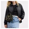 COACH Cargo 20 letter logo zipper closure canvas tote bag tote bag shopping bag handbag small size women's camouflage color