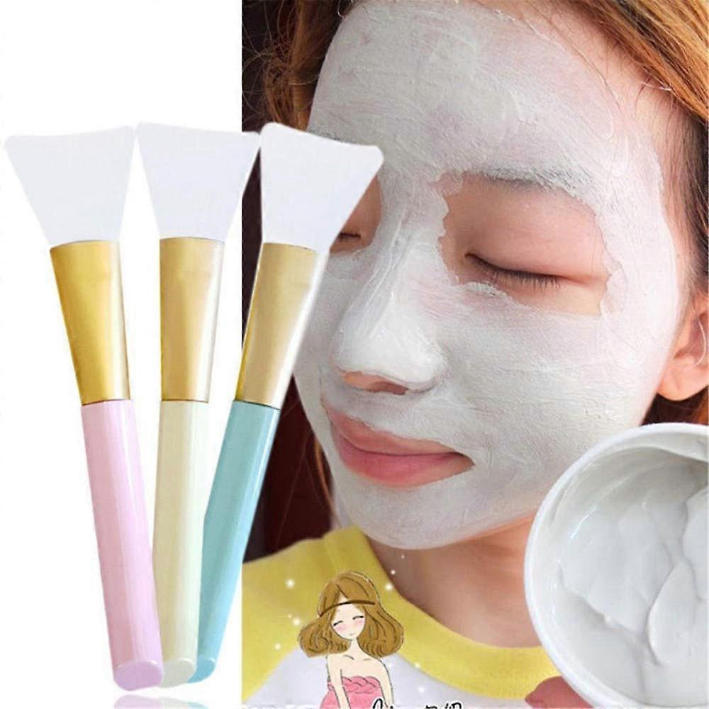 Face Mask Brush,Hairless Silicone Cosmetic Scrapers, Facial Applicator Brushes Cosmetic Brush Mud Mask Brush DIY