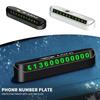 Luminous Car Temporary Parking Card Phone Number Plate For MINI Cooper JCW Countryman Clubman Cabrio Paceman Coupe Roadster