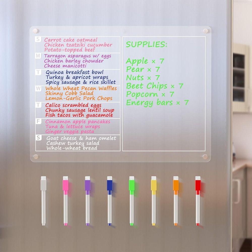Acrylic Acrylic Dry Erase Board Magnetic Magnetic Acrylic Dry Erase  Kitchen Organization