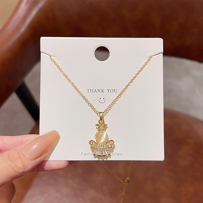 Japanese & Korean Style Geometric Titanium Steel Necklace - Women's Clavicle Chain Collection