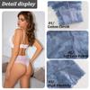 FINETOO 5 Bucăți Tanga Sexy din Dantelă Femei Chiloți cu Talie Joasă Sexy Moi Lenjerie Intimă Doamne Chiloți Florali Trendy Lenjerie Intimă Femei