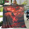 Famous Film Role Nezha Printed Soft Blanket Living Room Bedroom Sofa Bed Blanket Gift Portable Picnic Blanket Luxury Gift