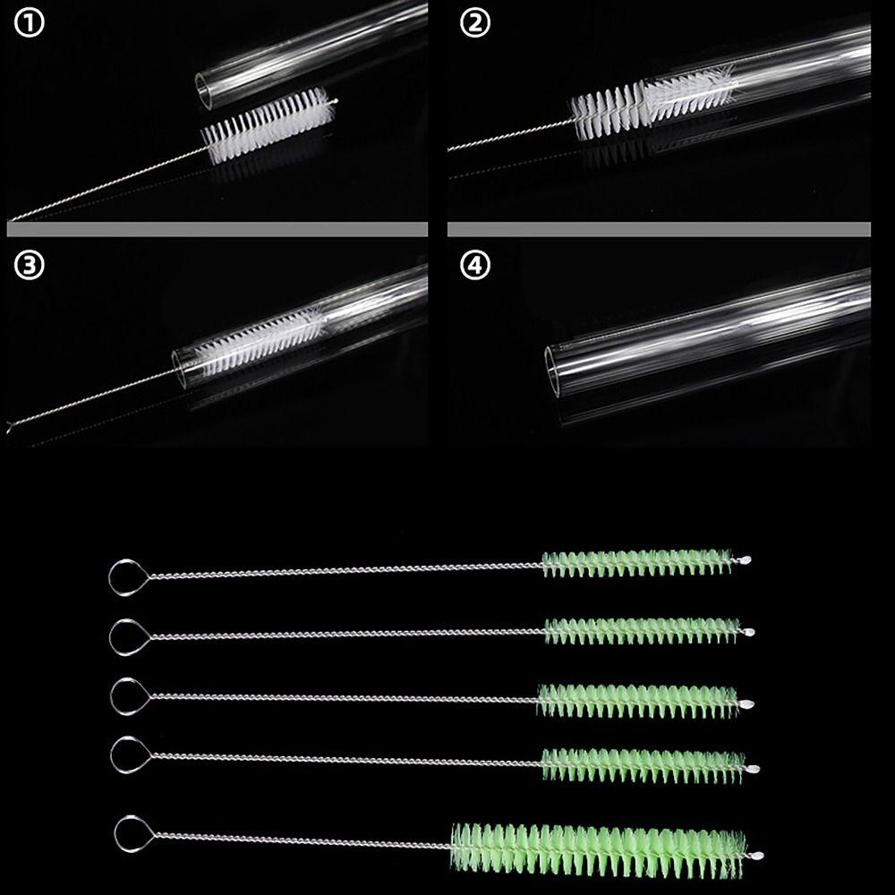 Nylon Straw Cleaners Multi-purpose Glass Tube Brush Straw Cleaning Brush  for Office Kitchen