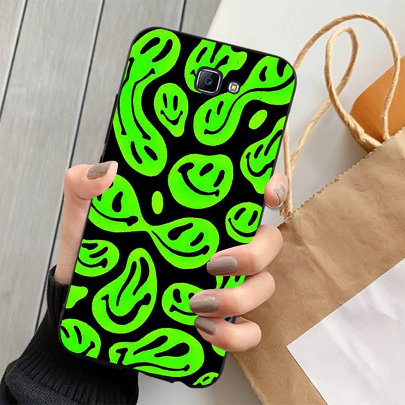 Cute Funny Trippy Smiley Face Phone Case for Samsung S20 Lite S21 S10 S9 Plus for Redmi Note8 9pro for Huawei Y6 Cover