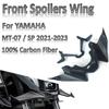 Carbon Fiber Motorcycle Sport Downforce Naked Forntal Spoilers For YAMAHA MT07 MT-07 SP 2021 2022 2023