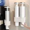 Transparent Disposable Cup Cup Holder Wall Mounted Cup Storage Rack Paper Cup Dispenser  Counter