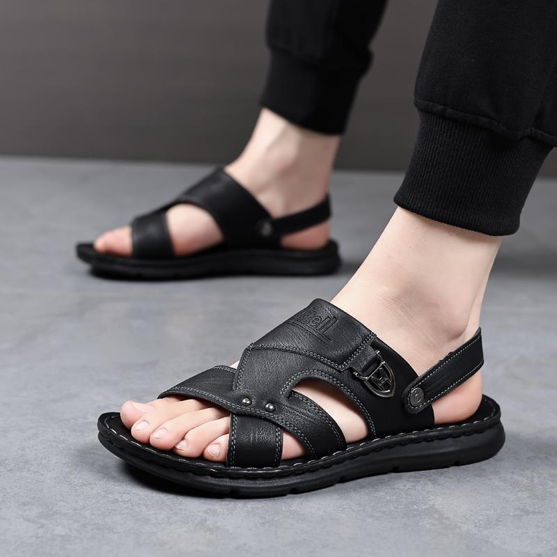 Summer Beach Men's Sandals Special Offer Non-Slip Soft Anti-Odor Slippers Dual-Purpose Casual Slip-On Driving Slippers Beach
