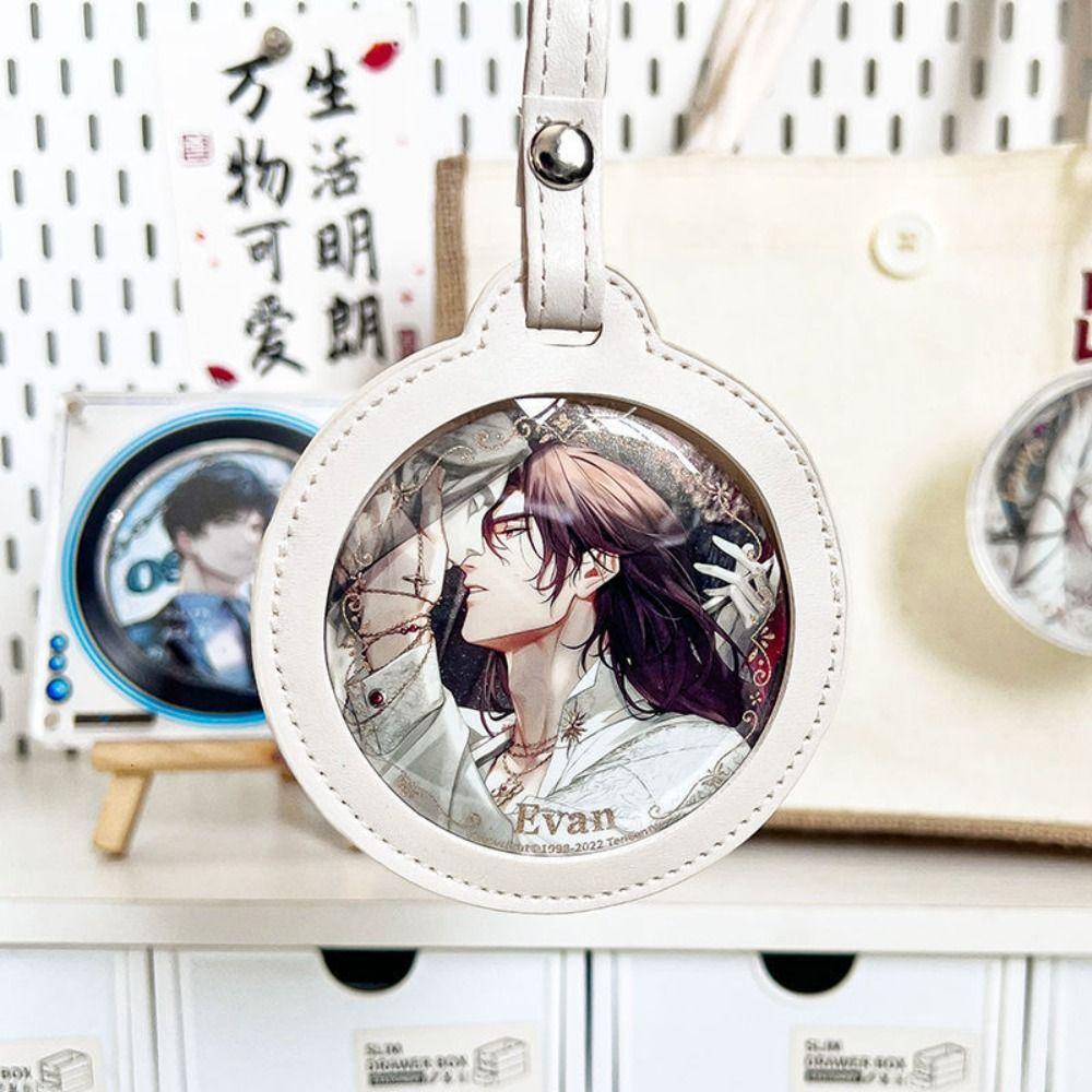 PU Badge Storage Bag Badge Display Single Badge Itabag Creative Transparent Round Bag  Children