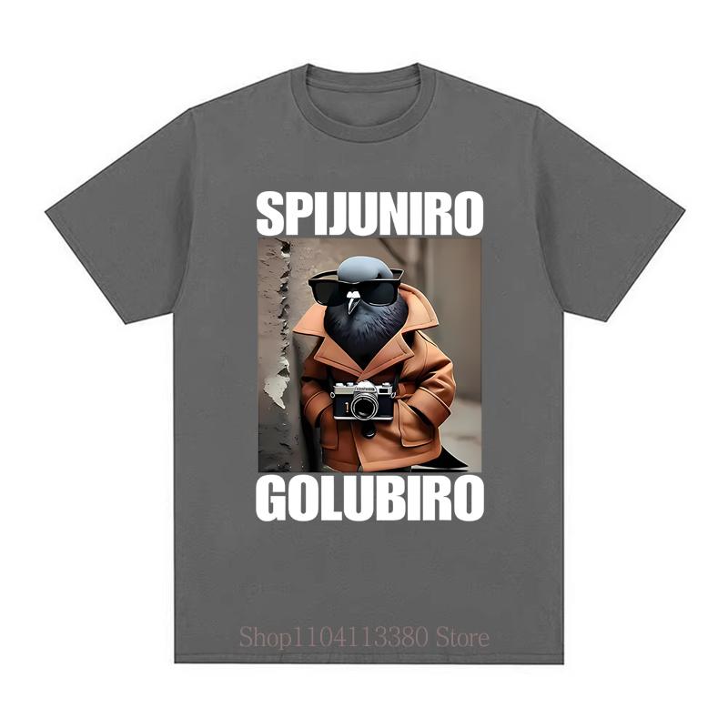 Funny Pigeon Graphic Print Tshirts for Unisex Women Summer Fashion Casual Loose Streetwear Tops Crew Neck Short Sleeve Tshirts