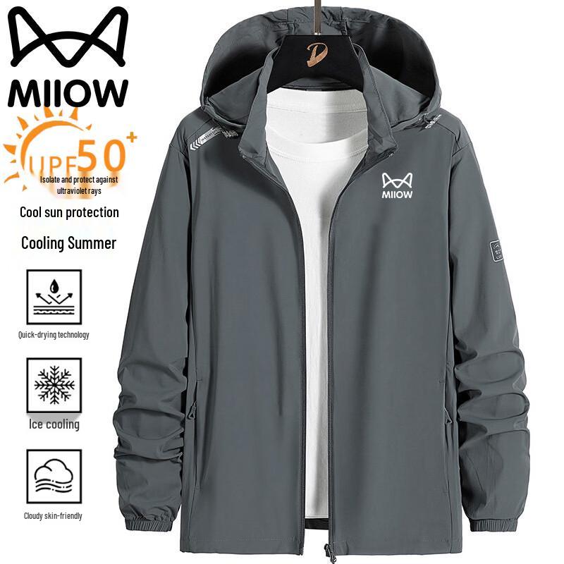 MiiOW Men s Hooded Sun Protection Jacket 3XL