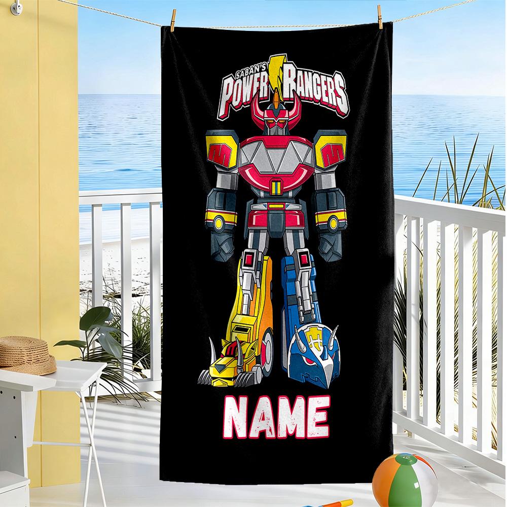 Love Transformers Customize Your Name Beach Towel Super Soft Microfiber Quickdry Fabric