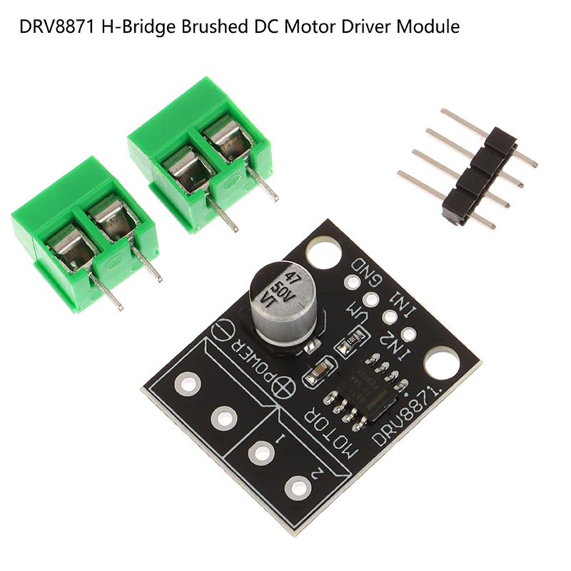 

1Pcs Drv8871 H-Bridge Brushed 3.6A Dc Motor Driver Breakout Board Pwm Control 3.6A Max Internal Current Sense 6.5V To 45V one size