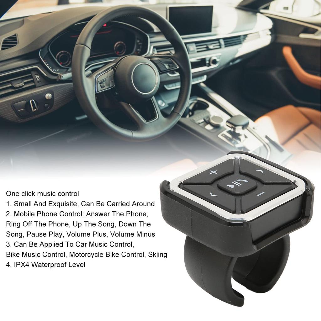 Bluetooth Audio Adapter Bike Bike Car Wireless Bluetooth Remote Control Steering Wheel Media Button IPX4 Waterproof for OS X Android