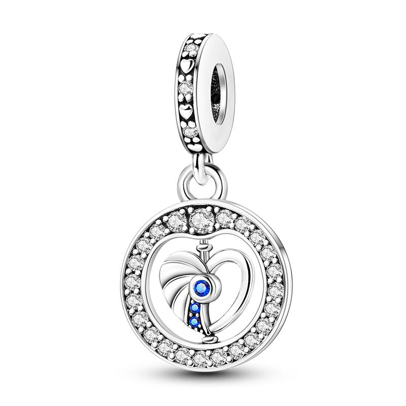 Newcopper Sparkling Zircon Devil'S Eye Horus' Eye Best Wishes Lucky Charms Beads Fit Pan Original Bracelets Diy Jewelry