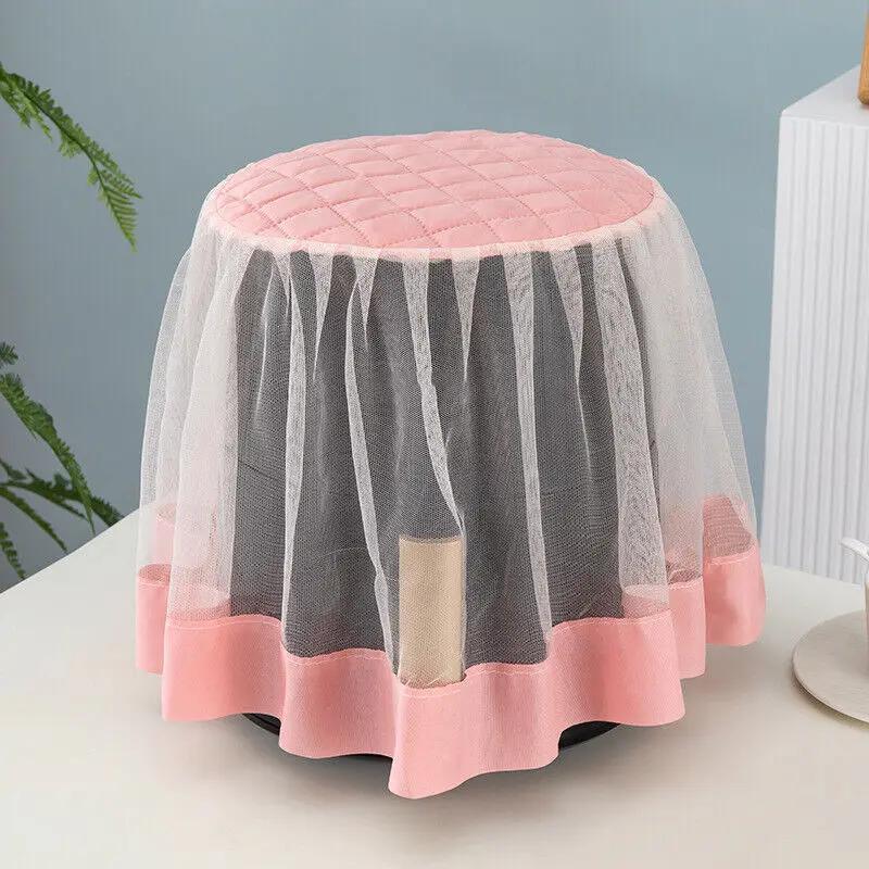 Air Fryer Dust Cover Cute Mushroom Print Electric Rice Pot Dust Cover Lace Fabric Cover Laundry Kitchen Appliances Dust Cover