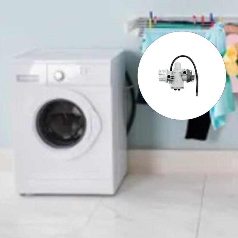 AHA75693501 Washer Dryer Drain Pump Assembly Washer Pump Heavy Duty for WM4500HBA/00 WM3555HWA/00 Washer Dryer Accessories