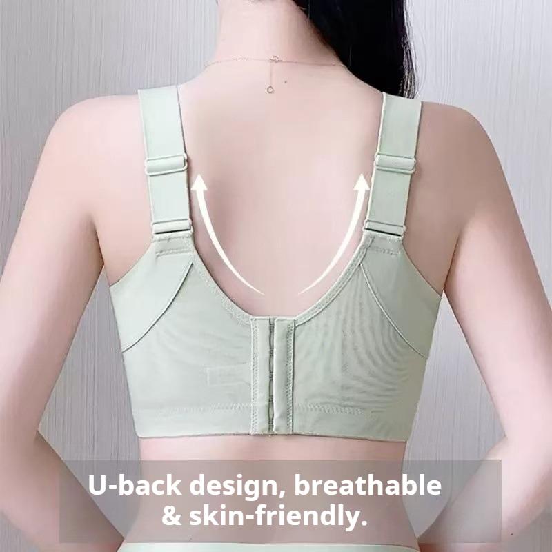 Anti-sagging Thin Breathable Underwear Adjustable Breast Control Push-up Large Size Bra