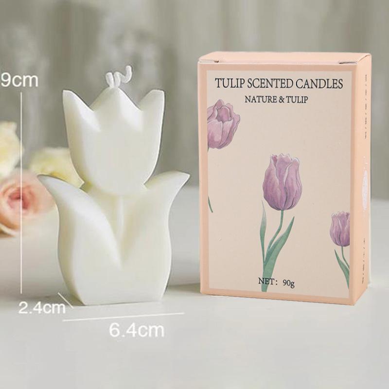 Tulip Aroma Candle Atmosphere Festive Souvenir Mother's Day Teacher's Day Gift DIY Shaped Candle