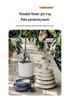 Large Movable Flower Pot Tray with Universal Wheels & Water Collection, Thick Plastic