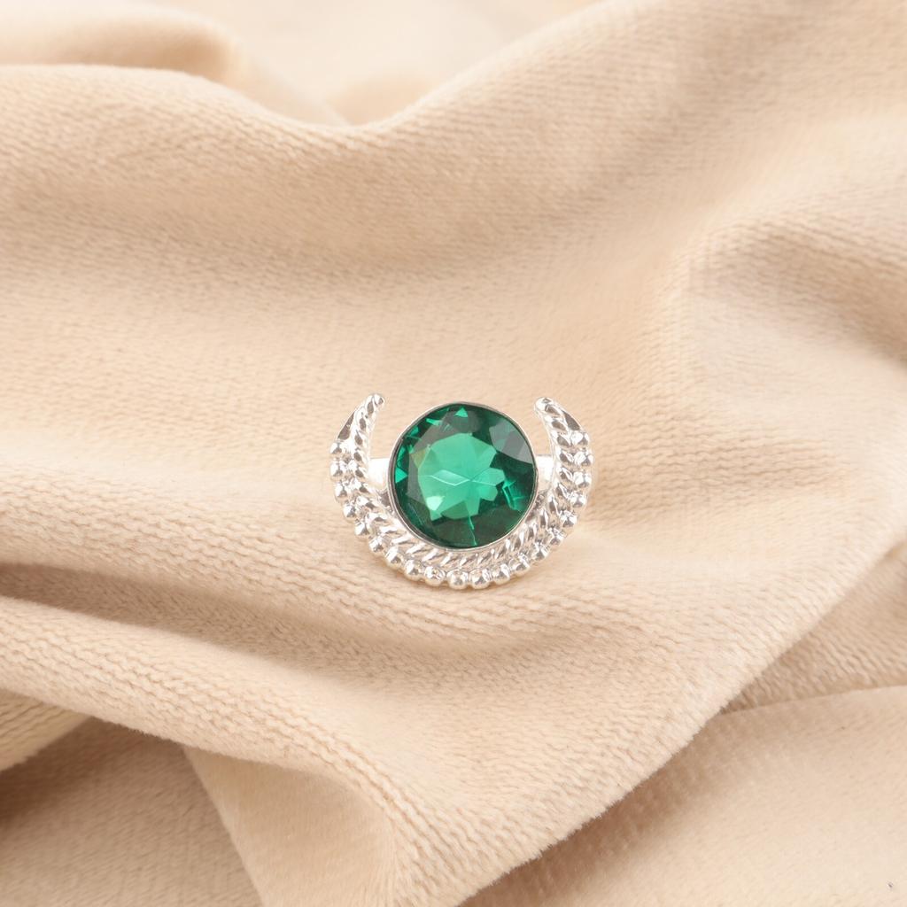 Chrome Diopside Gemstone 925 Sterling Silver Jewelry Handmade Ring For Wedding RR-48-4
