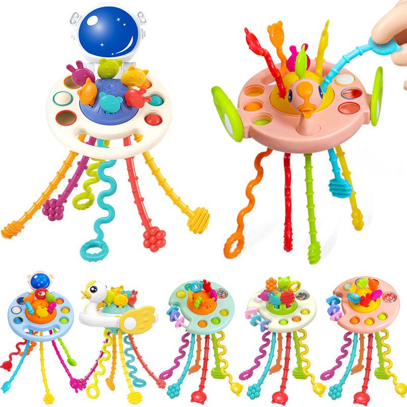 Baby Enlightenment Finger Pumping Music, Can Be Pressed And Gnawed Early Education Animal Lala Music Toy