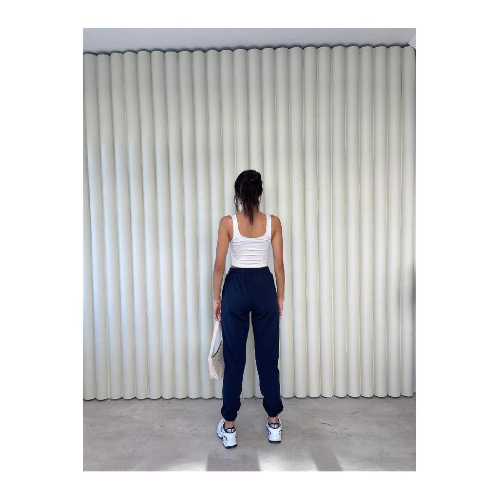 Female Diver Fabric Winter Polar Jogger Jogger High Waist Pocket Black Tracksuit Six