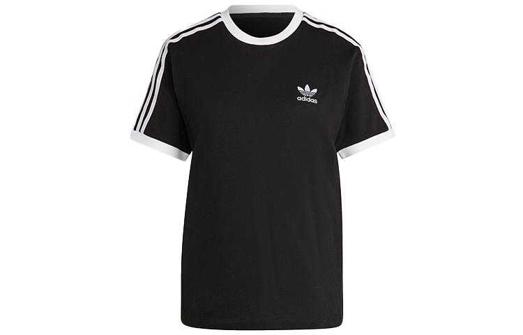 Adidas Originals ADICOLOR CLASSICS 3 STRIPES T Shirt Women s Black IB7407